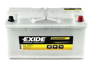 Batterie pr transmission et éclairage Exide Equipment ET 650