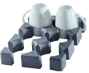 Supports pour tasses mousse polyuréthane Purvario Lot de 6 bas