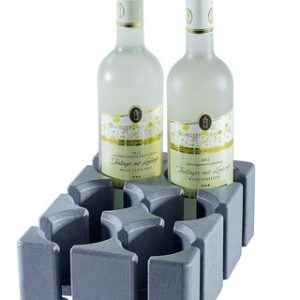 Porte-bouteille mousse PU Purvario Lot de 6 haut