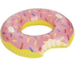 Bouée Happy People Donut XXL avec poignée coloré