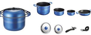 Batterie cuis. BRUNNER Skipper 8 pcs, bleu
