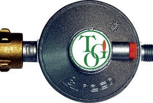 Régulateur 1,5kg/h 50mbar, avec Robinet de vidange sécurité, 1pc SB