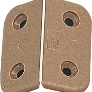 Charnière en plastique 40 x 44 mm, brun Contenu 10 pcs.