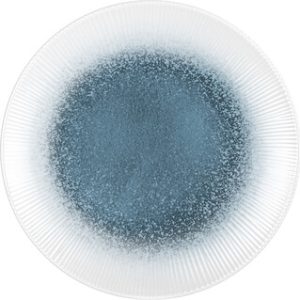 Assiette plate mélam. BRUNNER Meteore Azur diam. 25 cm coul. blanc / bleu