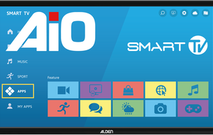 HD LED Smart TV A.I.O. 19 pouces noir