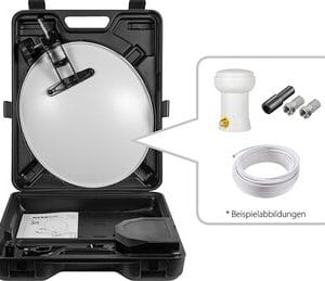 Valise de camping Mobile Antenne sat. avec LNB et câble Câble