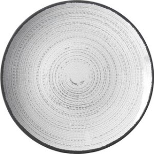 Assiette plate Brunner Tivoli Diam. 25 cm blanc/noir