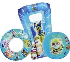 Kit plage Pat’Patrouille : ballon de plage, bouée et matelas gonflable