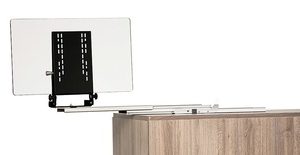 Support Caratec Flex CFA100H Supp. TV coulis pour meuble à TV couleur noire