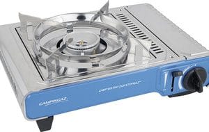 Réchaud de table CAMPINGAZ Bistro DLX Stopgaz 27,9 x 12,3 x 37 cm bleu / argenté