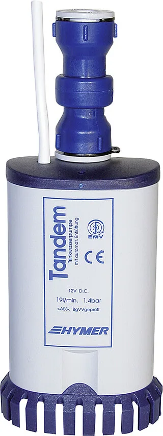 Pompe immergée tandem Pompe immergée Reich 19 I / min. 1,4 bar / 4,6 A spécialement conçu pour Hymer