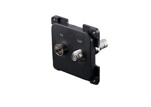 Prise Antennes TV Sat Couleur noir