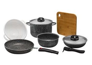 Batterie cuisine BEAVER BRAND Modula 20 Stonerock 10 pcs, coloris stone Grey