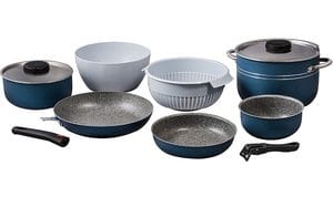 Batterie cuisine BEAVER BRAND FLAMINIA 24 EVO, 10 pcs Coloris flameblue mat
