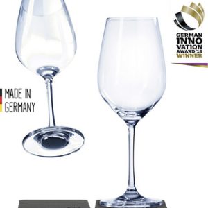 Verres cristal magn. silwy VIN lot de 2 250 ml 2 verres en cristal + 2 pads coul. transparent