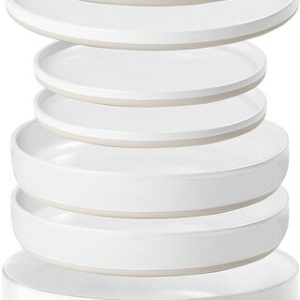 Service vaiss. BRUNNER Odette 6 en 1, couleur blanc/gris