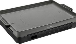 Plaque grille induct. BRUNNER Hot Point Induction Double Grille, coloris noir