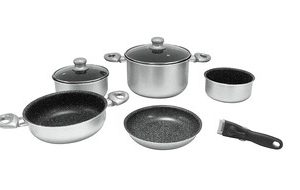 Batterie de cuisine alu Gimex Silver Line 8-pcs.