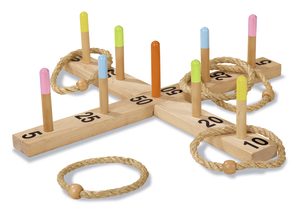 Jeu de lancer d'anneaux en extérieur Eichhorn convient à partir de 3 ans