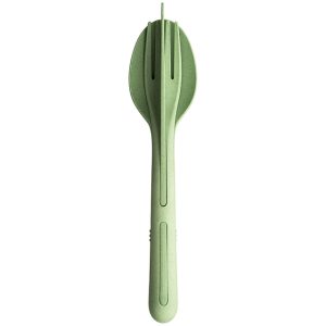 Couverts koziol KLIKK 3 pcs Coloris nature flower blue - nature leaf green